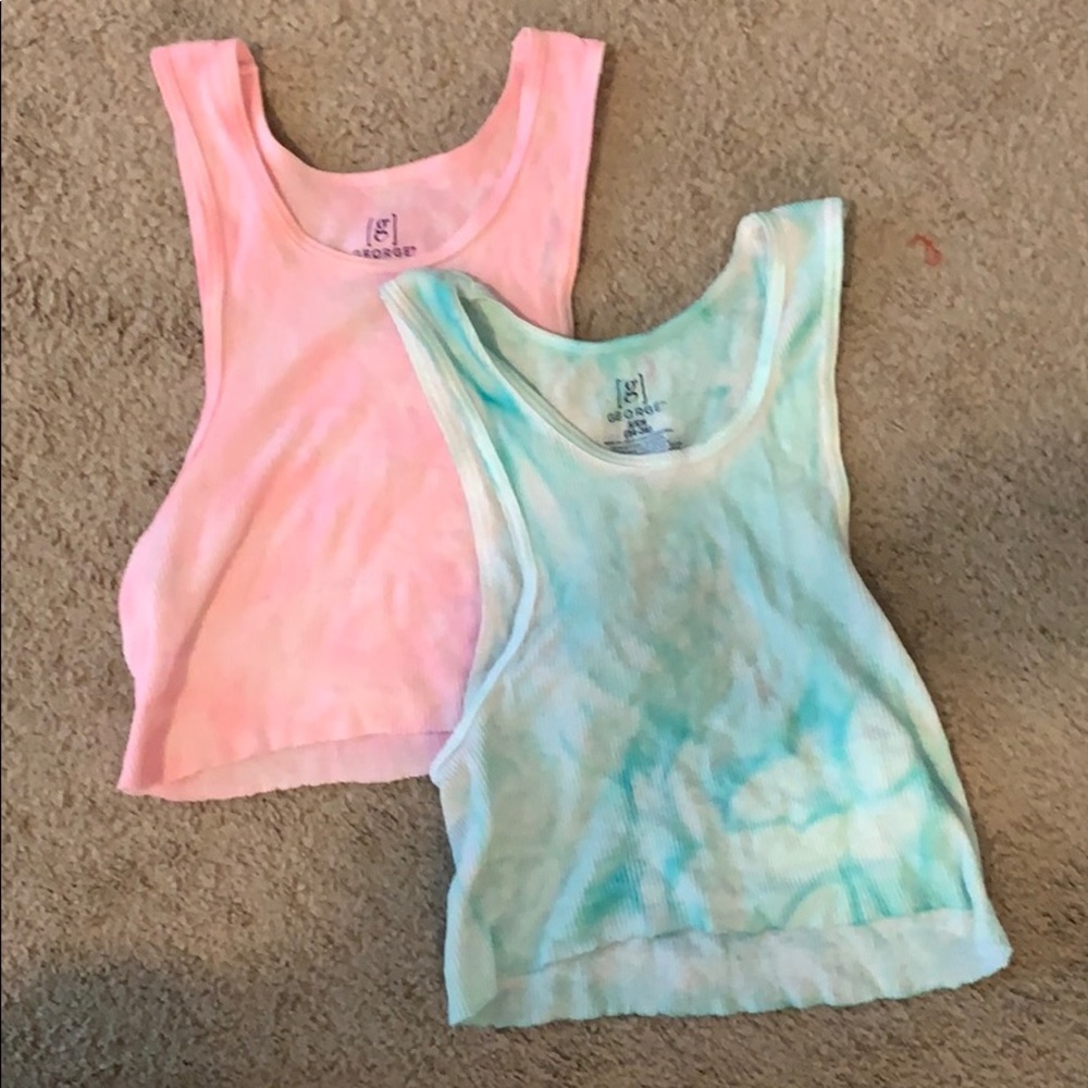 Cropped Tie Dye Tank tops